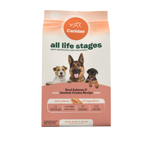 Canidae Dog All Life Stages Dry Dog Food, Real Salmon & Ancient Grains Recipe 三文魚+原始穀物配方 5lb (原價$238) (1305K) (訂貨需時3-5天)